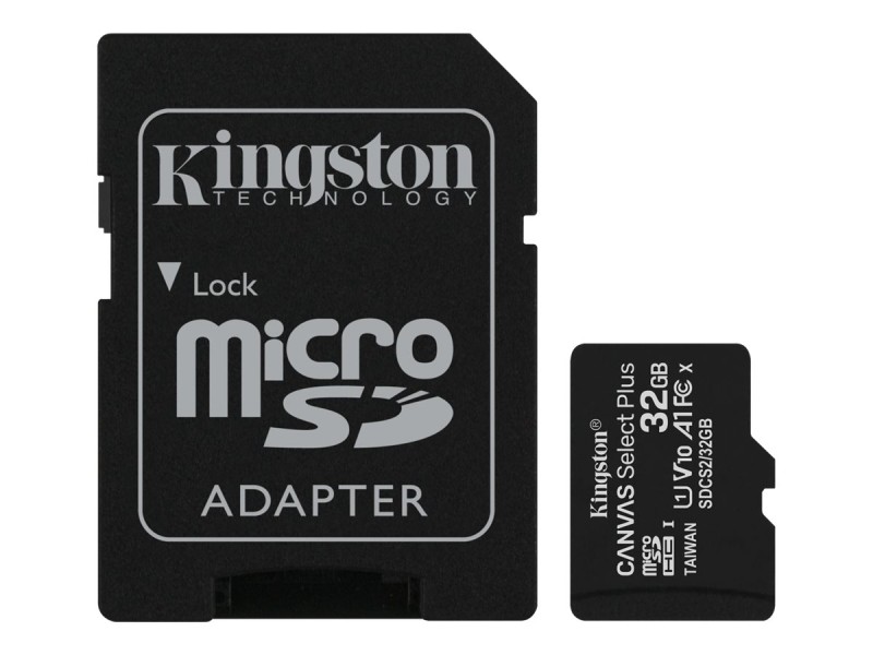 Kingston Canvas Select  Plus  32GB Micro-SDHC+ ADAP
