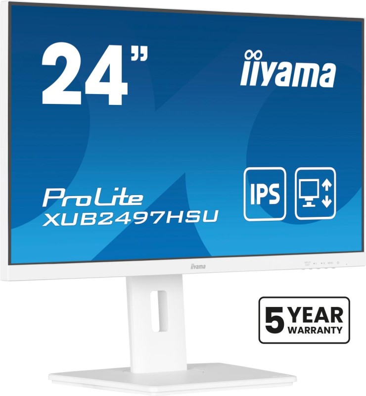 iiyama ProLite 24” IPS technology panel with height adjustable stand and 100Hz refresh rate
