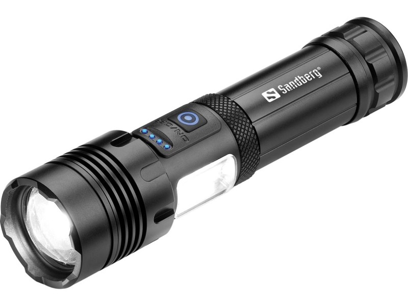 Sandberg Survivor 7in1 Torch Powerbank 5000 Black Hand flashlight LED