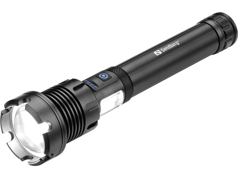 Sandberg Survivor 7in1 Torch Powerbank 10000 Black Hand flashlight LED