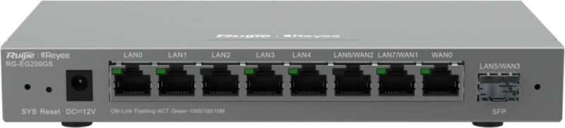 Ruijie RG-EG209GS, 8x GE, 1xSFP, 256MB, 600Mbps