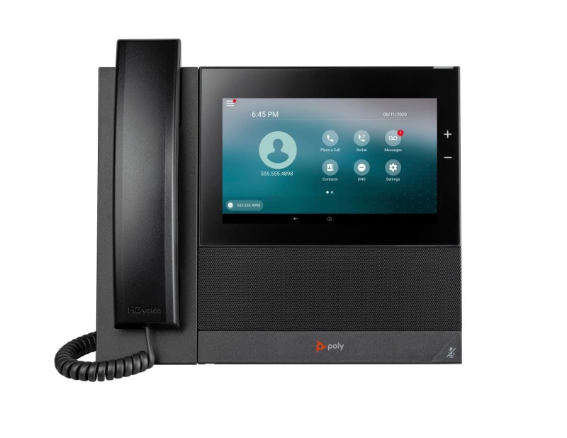 HP Poly CCX 600 Business Media Phone with Open SIP and PoE-enabled