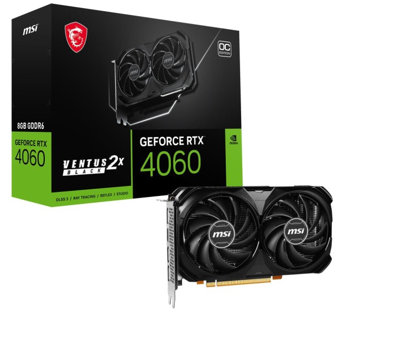MSI GeForce RTX 4060 Ventus 2x Black OC 8GB