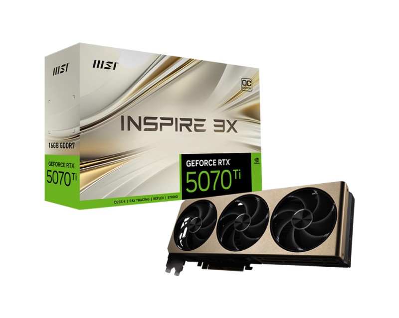MSI GeForce RTX 5070 Ti Inspire 3x OC Plus 16GB