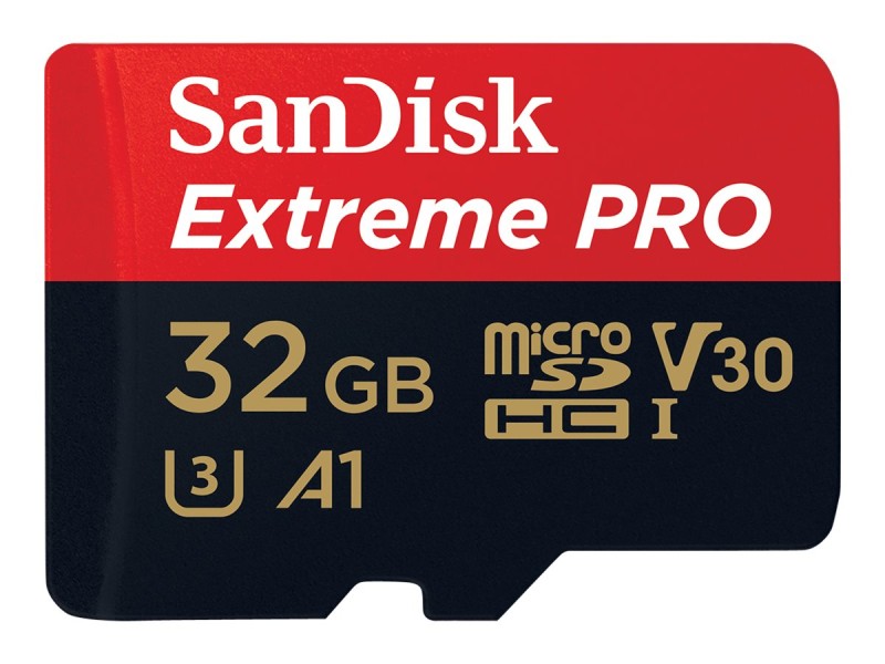 SanDisk Extreme Pro microSD  32GB + SD-adapt.