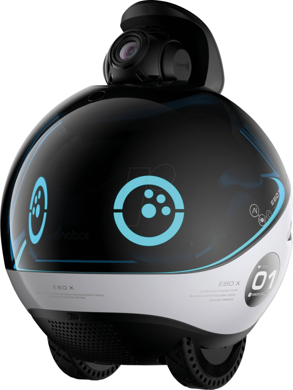 ENABOT EBO X 4k Haustierroboter Kamera Gimbal VSLAM Alexa Projektor