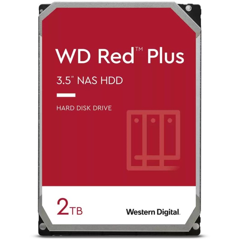 WD Red Plus  2TB 5400RPM SATA-3 64MB NAS