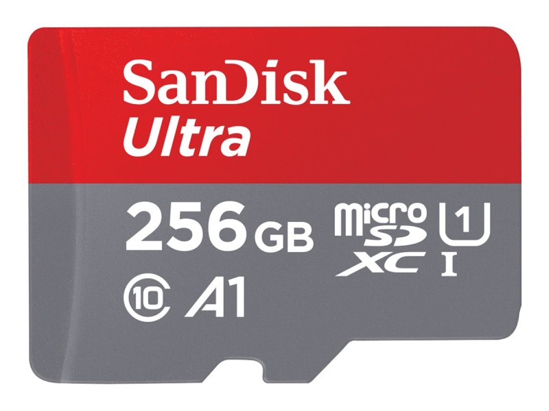 SanDisk Ultra microSD  256GB + SD-adapt.