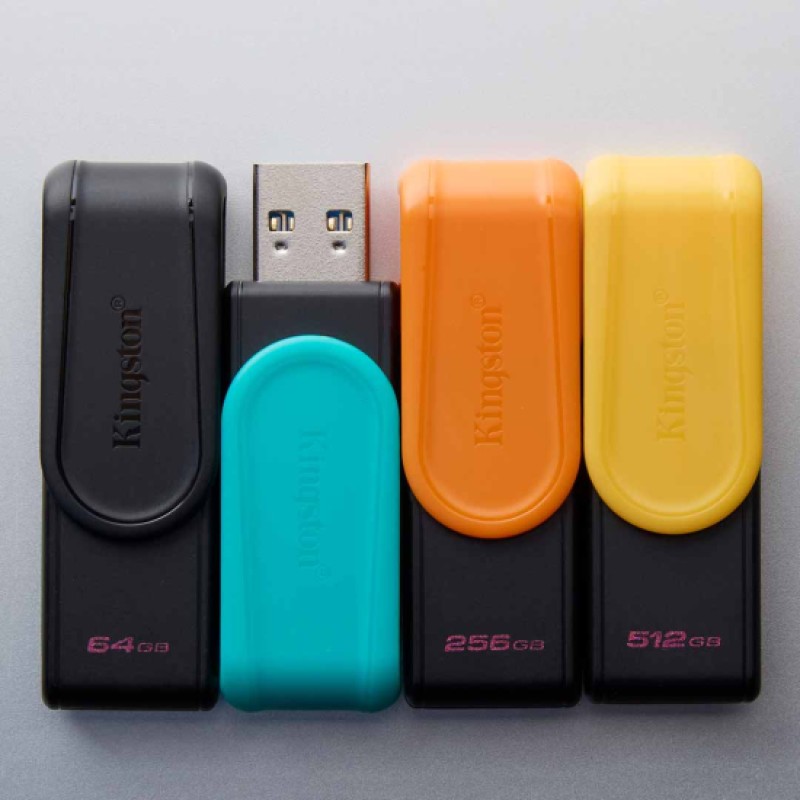 Kingston Technology DataTraveler 64GB Portable USB 3.2 Gen 1 Exodia S (Black/Black)