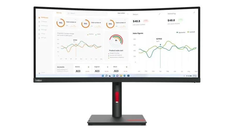 Lenovo ThinkVision T34w-30 Monitor